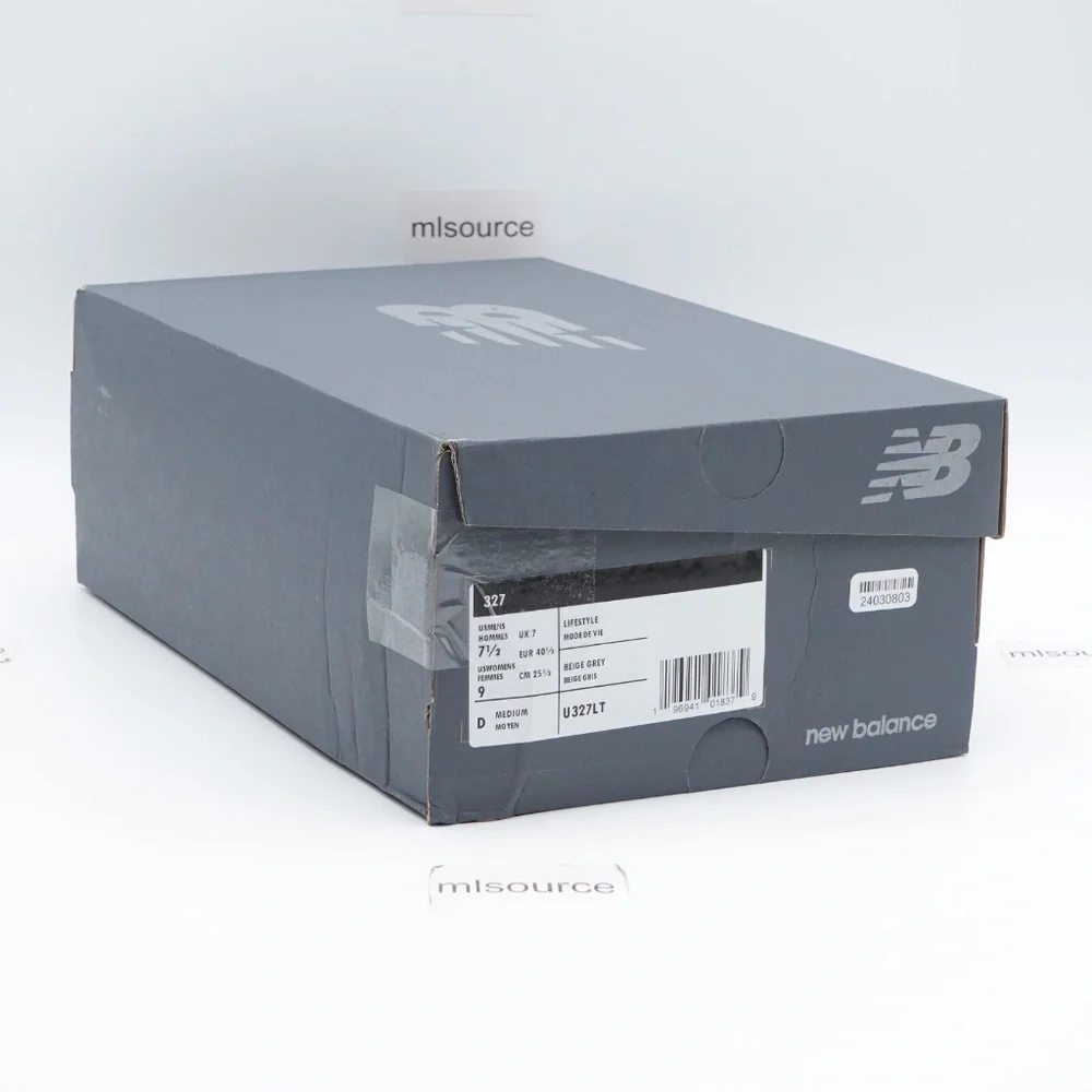NEW Size 9 Women's New Balance 327 Sneakers U327LT Moonbeam/Shadow Grey - Picture 7 of 10
